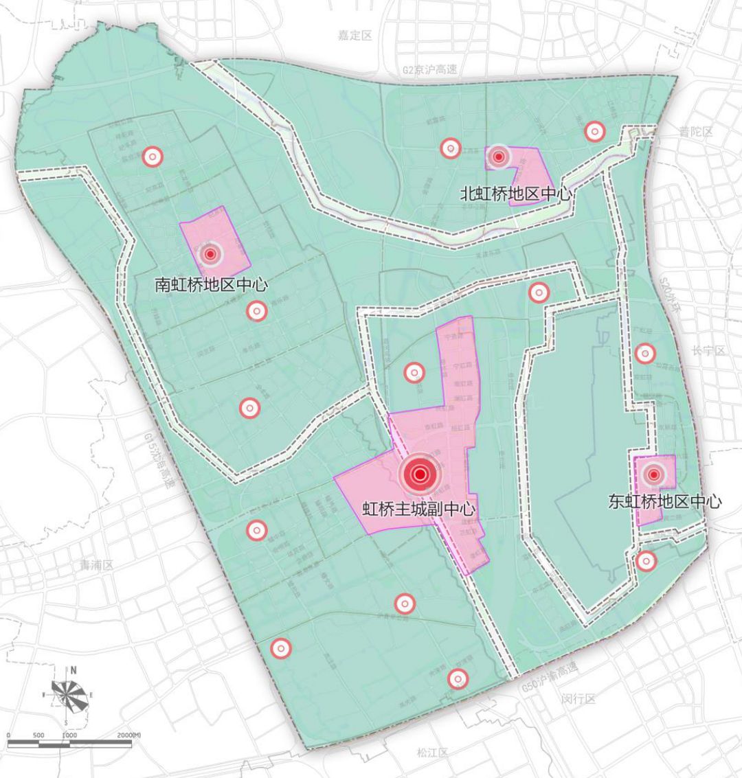 限高提高,公共中心数量最多……虹桥主城片区单元规划草案公示!