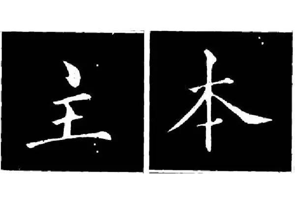 书法楷书中笔画的斜正和整个字结构对比重心和骨力很重要