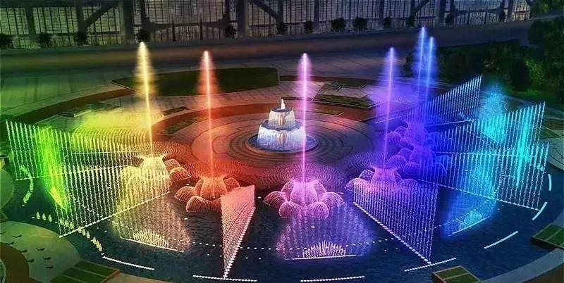 音乐喷泉原是一种自然景观,是承压水的地面露头