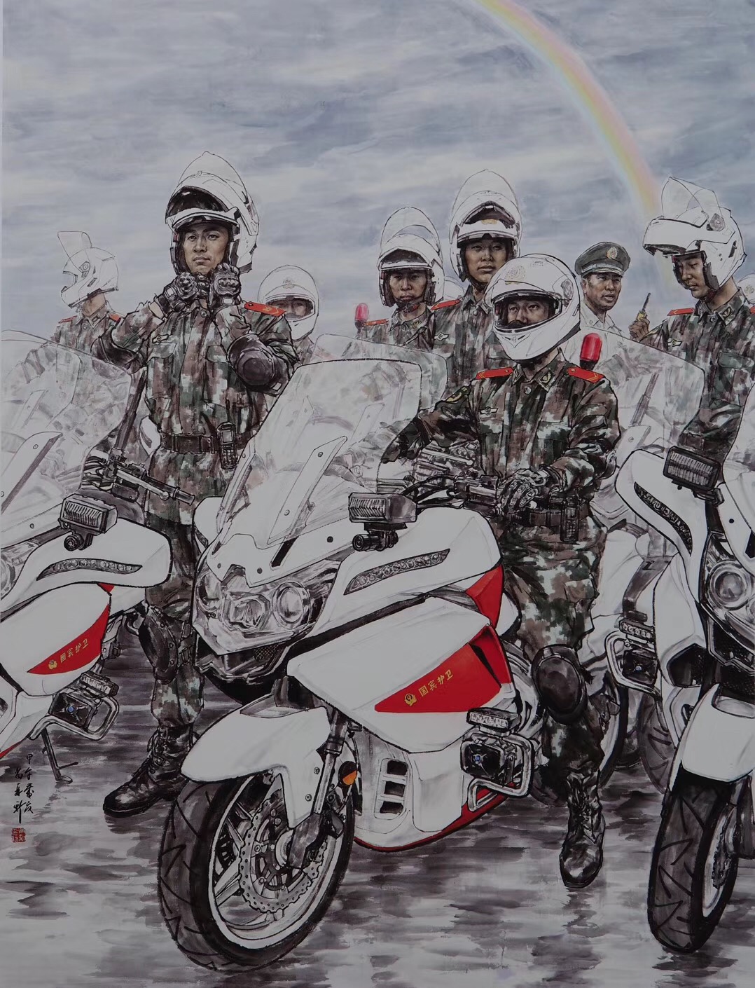 全国美展金奖得主苗再新作品欣赏|中国军人气质,豪迈博大,令人肃然