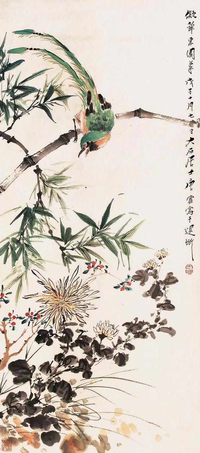 现代四大花鸟画家之一唐云花鸟画合辑