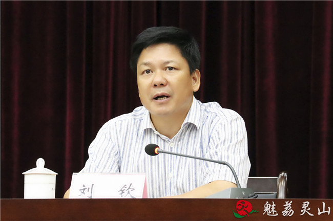 灵山县召开落实全面从严治党主体责任集体约谈会