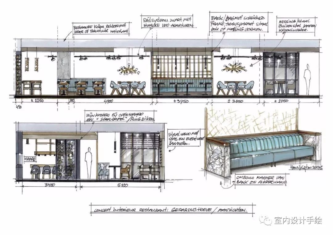 【手绘】立面手绘设计表达分享!