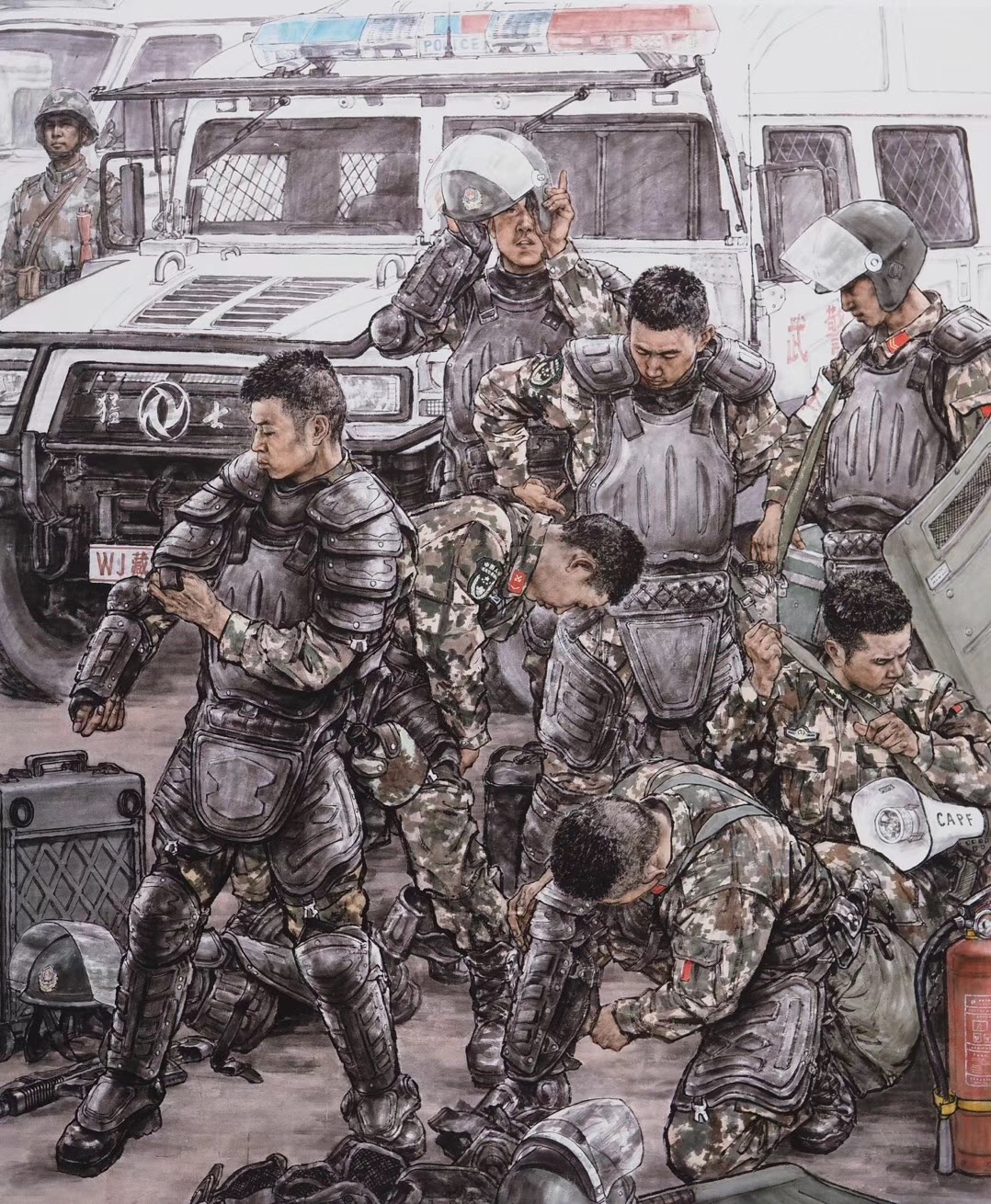 全国美展金奖得主苗再新作品欣赏中国军人气质豪迈博大令人肃然