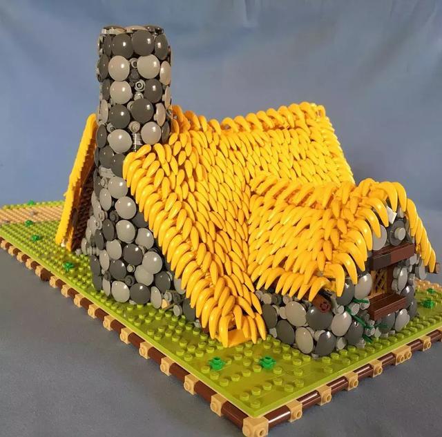 创意满分 lego乐高moc作品欣赏恐龙小木屋猎人 满满画面感
