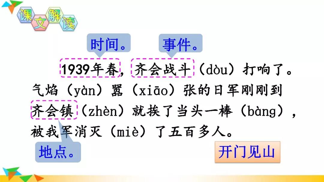 部編版三年級上冊第27課手術檯就是陣地知識點圖文解讀