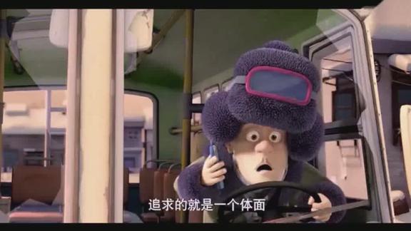 熊出没李老板送的公交车被牛拉的车超车了