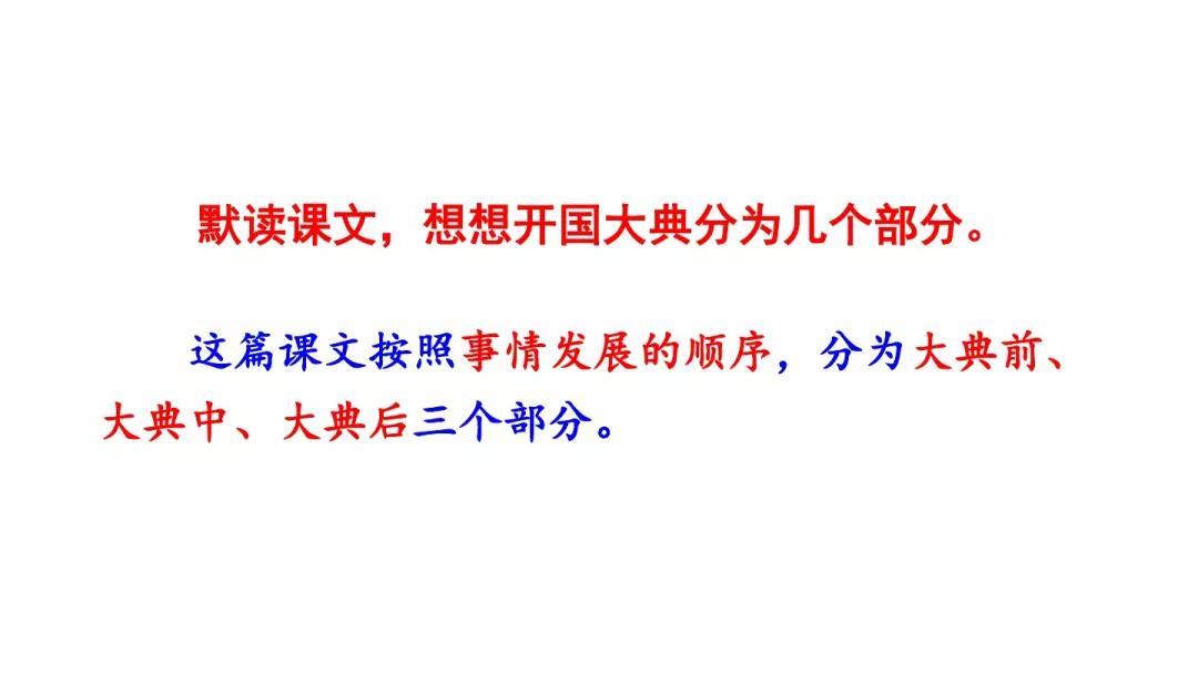 部編版小學六年級語文上冊第7課開國大典知識點圖文解讀