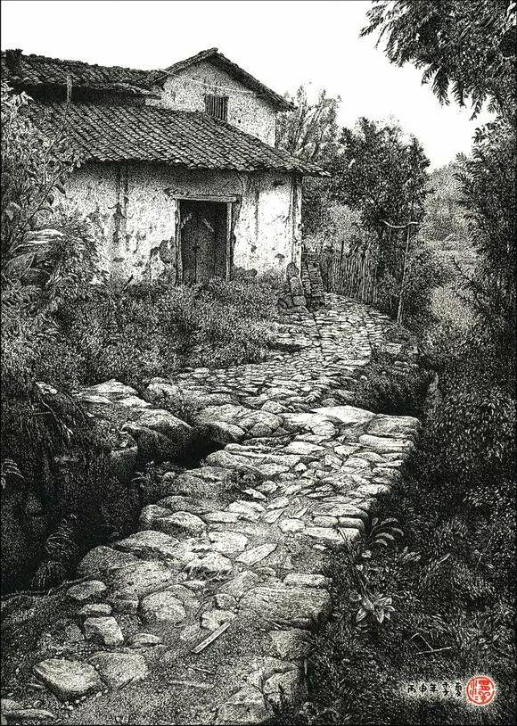 钢笔素描也能画出这么强烈的光影效果敬佩