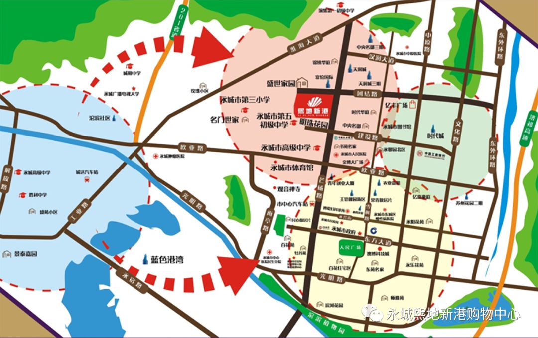 永城市新城地图高清版图片