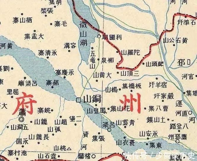 100年前徐州府地图流出萧县砀山都还在你能找到吗