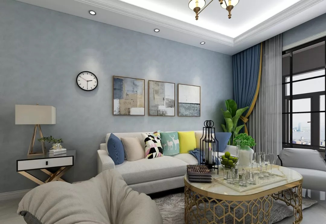 之余更是透露出一份清优雅的气质,让人倍感舒适,同时在艺术漆的衬托下