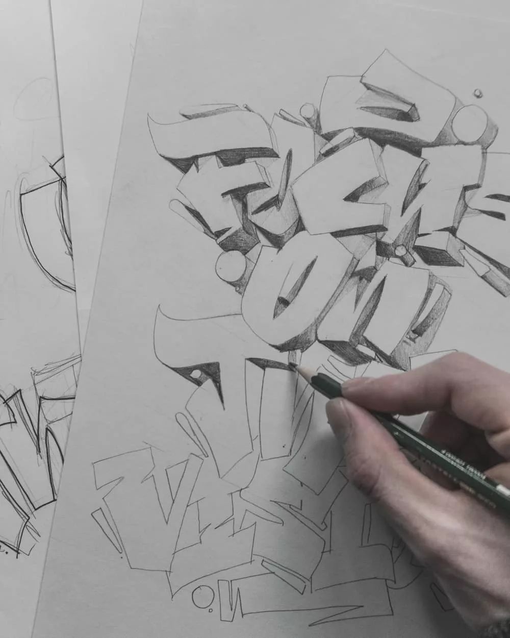 这波手写英文字,感觉有点酷!