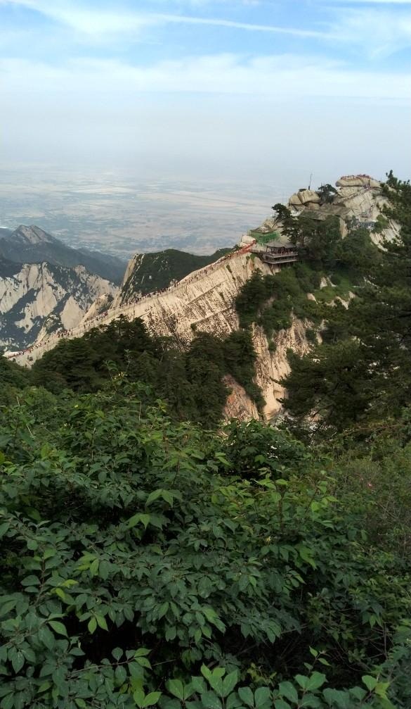 徒步華山五峰攀登蒼龍嶺西峰蓮花峰南峰落雁峰福貓咪003