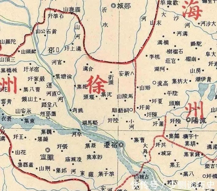 100年前徐州府地图流出萧县砀山都还在你能找到吗