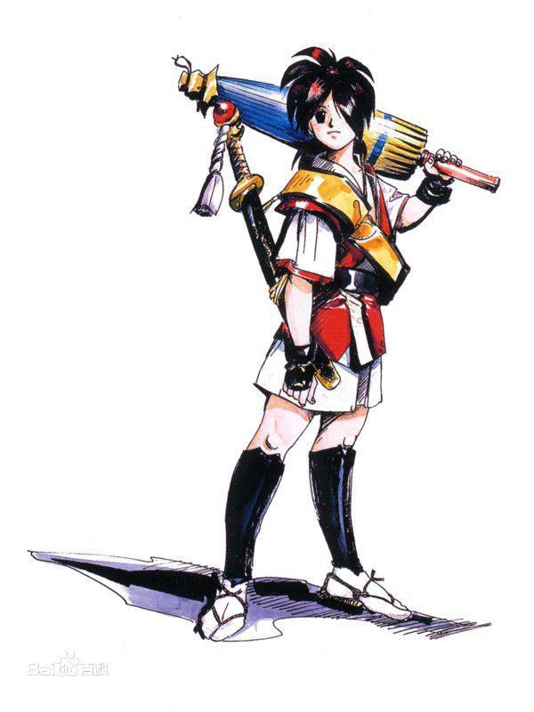 绯雨闲丸是一位红发的少年剑士,红发,清秀俊美,少年剑客,这很容易让人