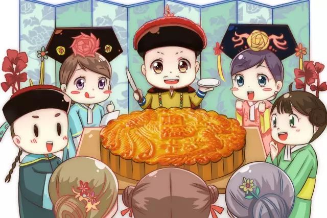 中秋这一天,皇家众人还佩带"玉兔桂树"等应节荷包.