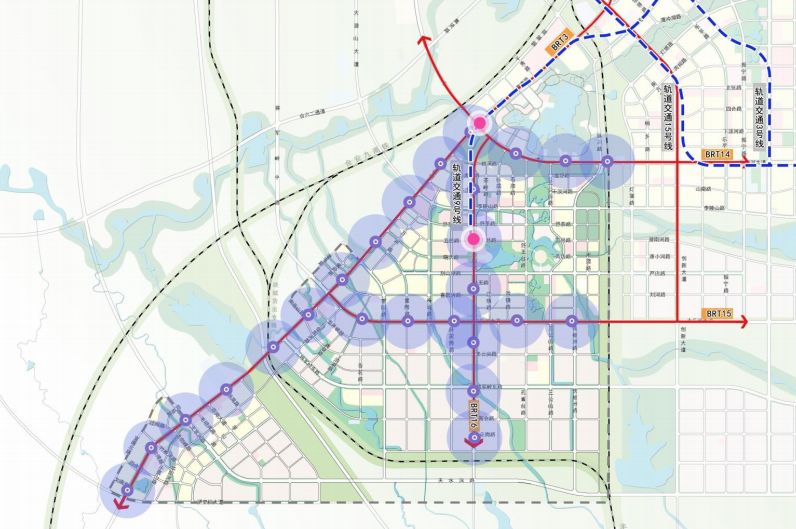 肥西范围内共有4条规划轨道线路,其中轨道3号线延伸线为近期建设线路