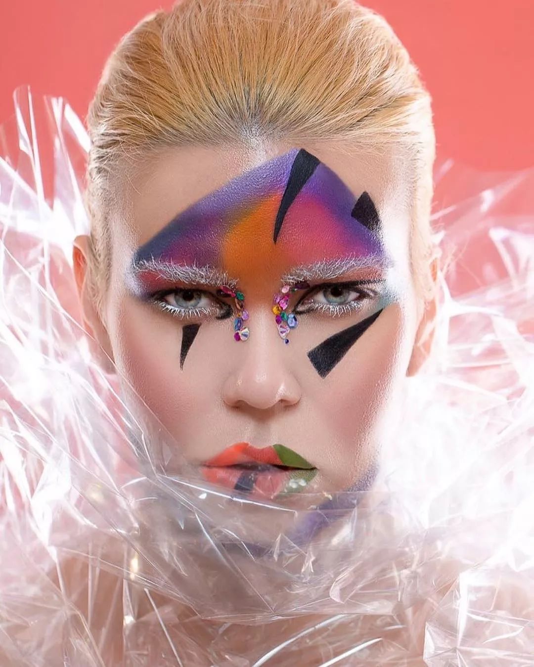 值得收藏彩色色块妆容学化妆创新思维不可缺