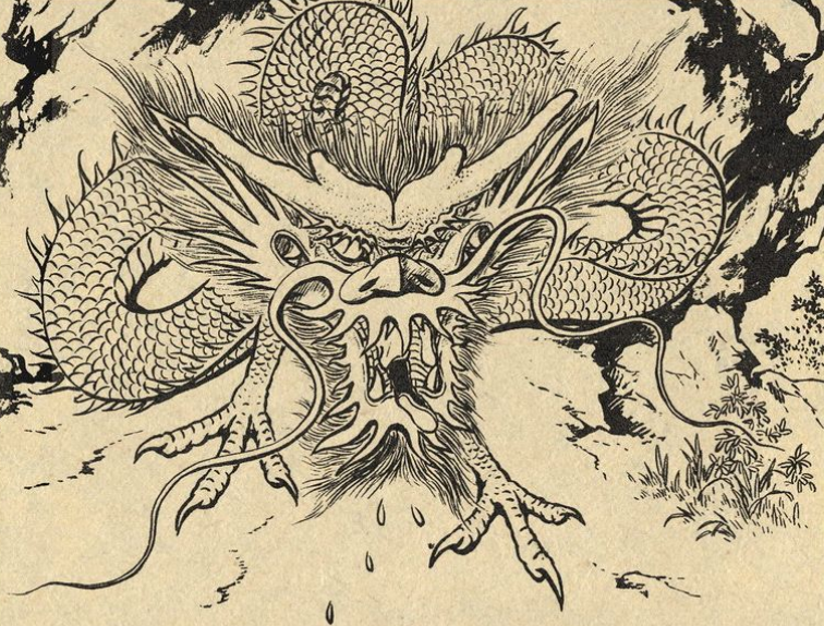 原创民间故事黄龙失职害世安然无恙青龙降雨为民反遭处罚