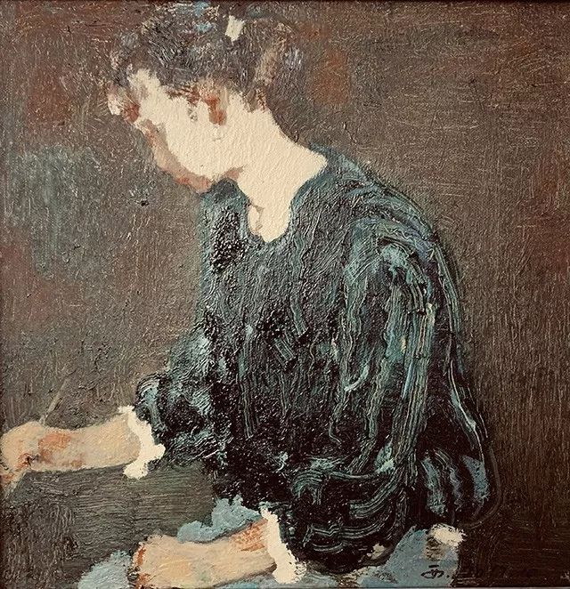 陈和西 油画 《女青年》 (南岸九号艺术馆藏)- 爱情的最高境界 -虽已