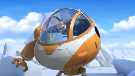 熊出没天才威的机器人还真先进这家伙又来攻击团子了