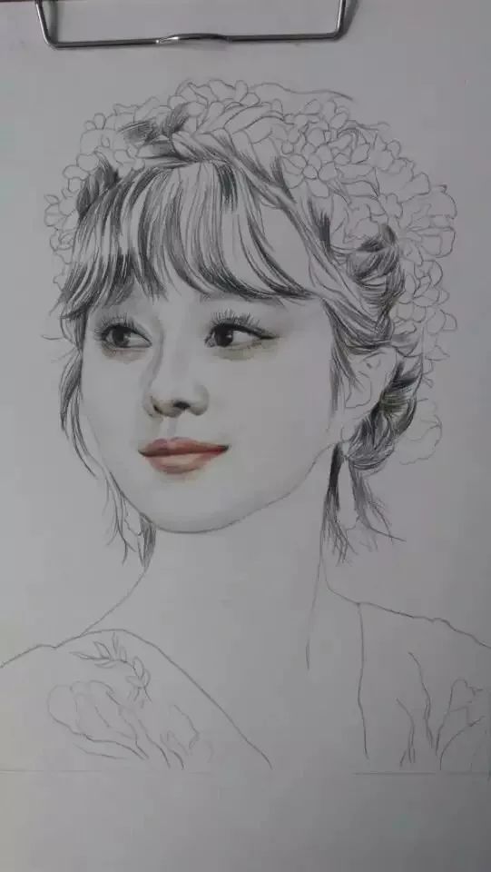 名师│每天一作品戴沈松手绘一代女神图肖像欣赏0912