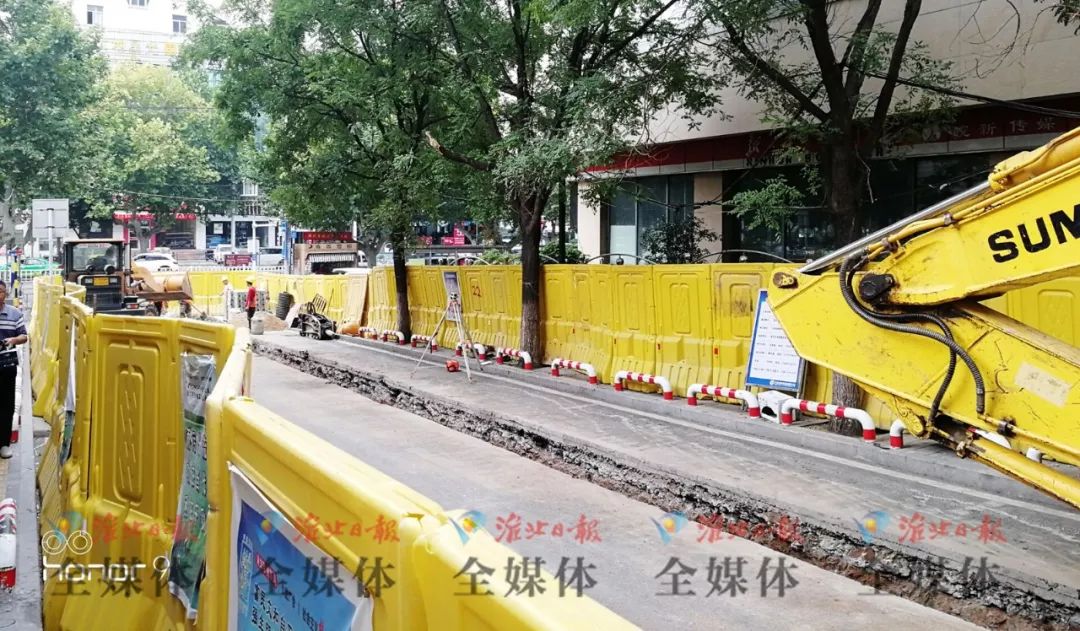 淮北司机请注意:主城区这段路全封闭施工!_华巷