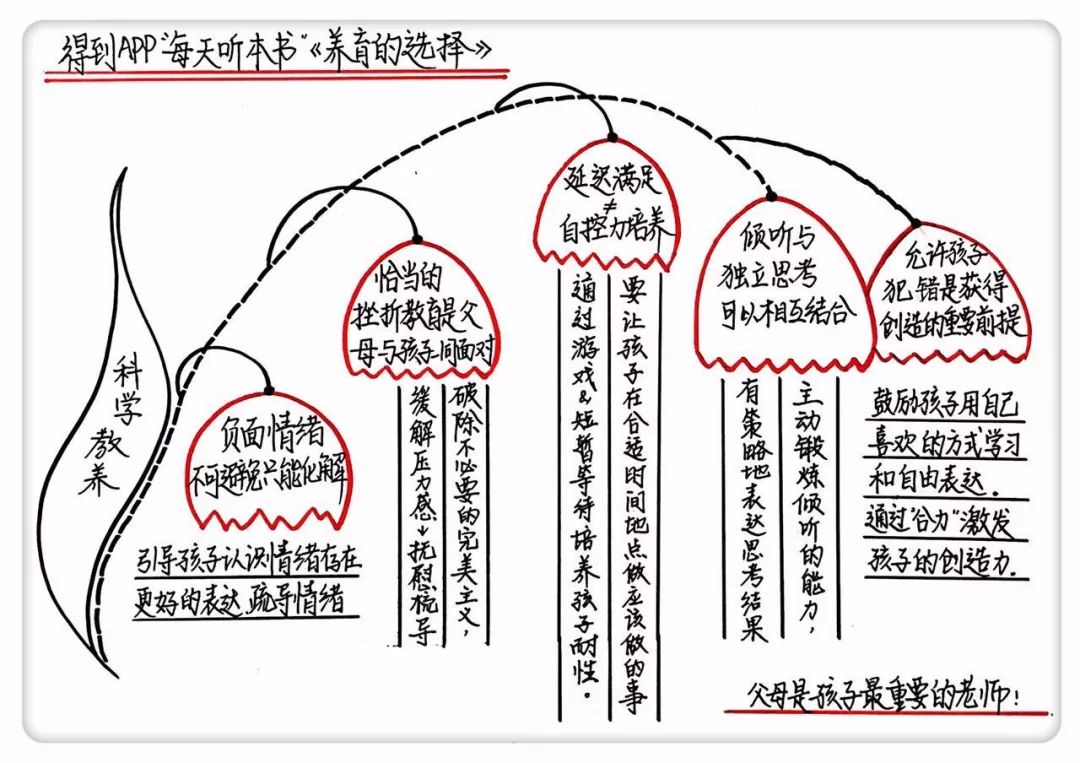 从情绪管理,挫折教育,自控力,倾听能力和独立思考力这五个方面,详细