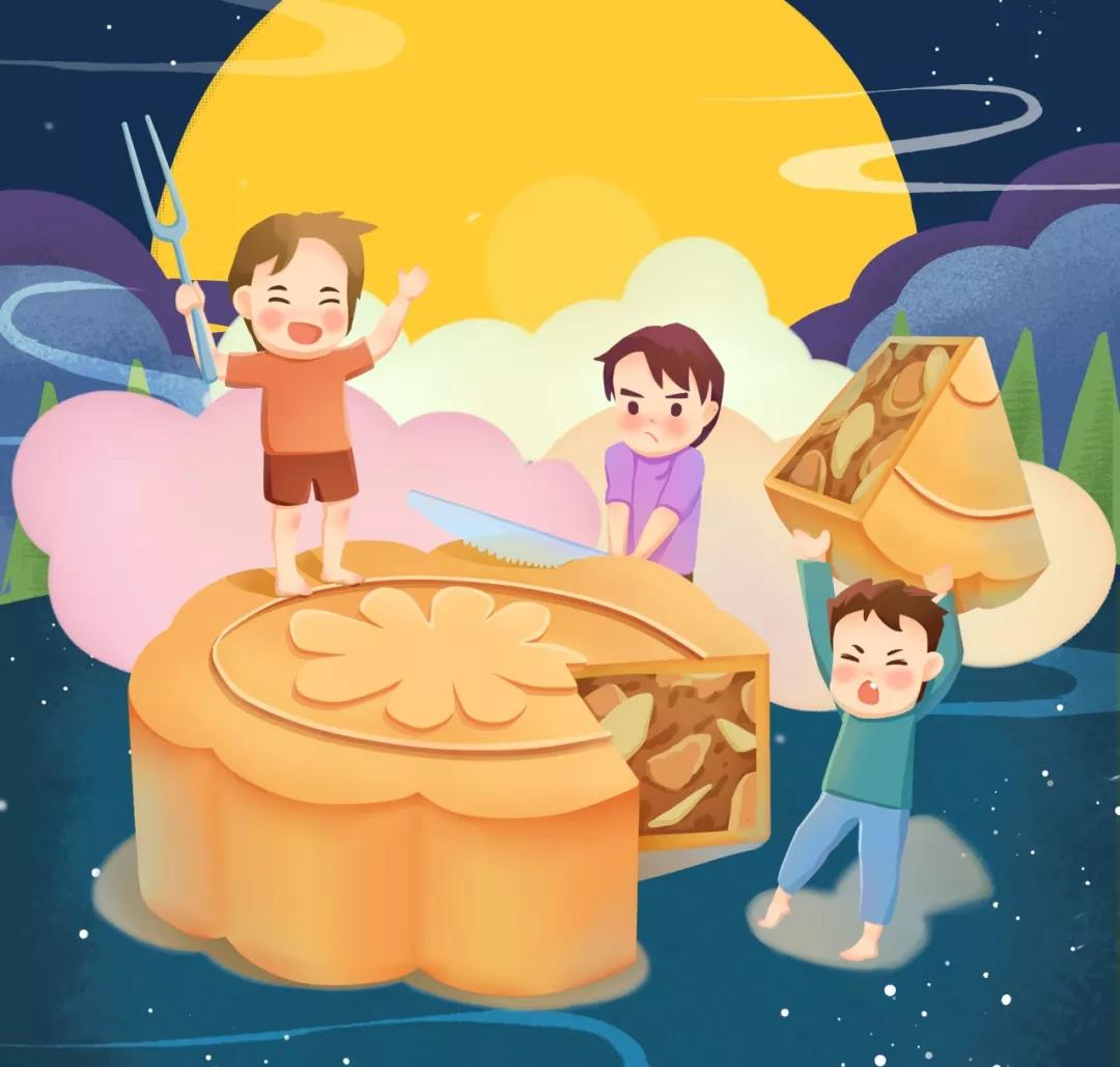 月饼的个头虽然不大,但却是难以消化的,即便是3岁以上的孩子,消化功能