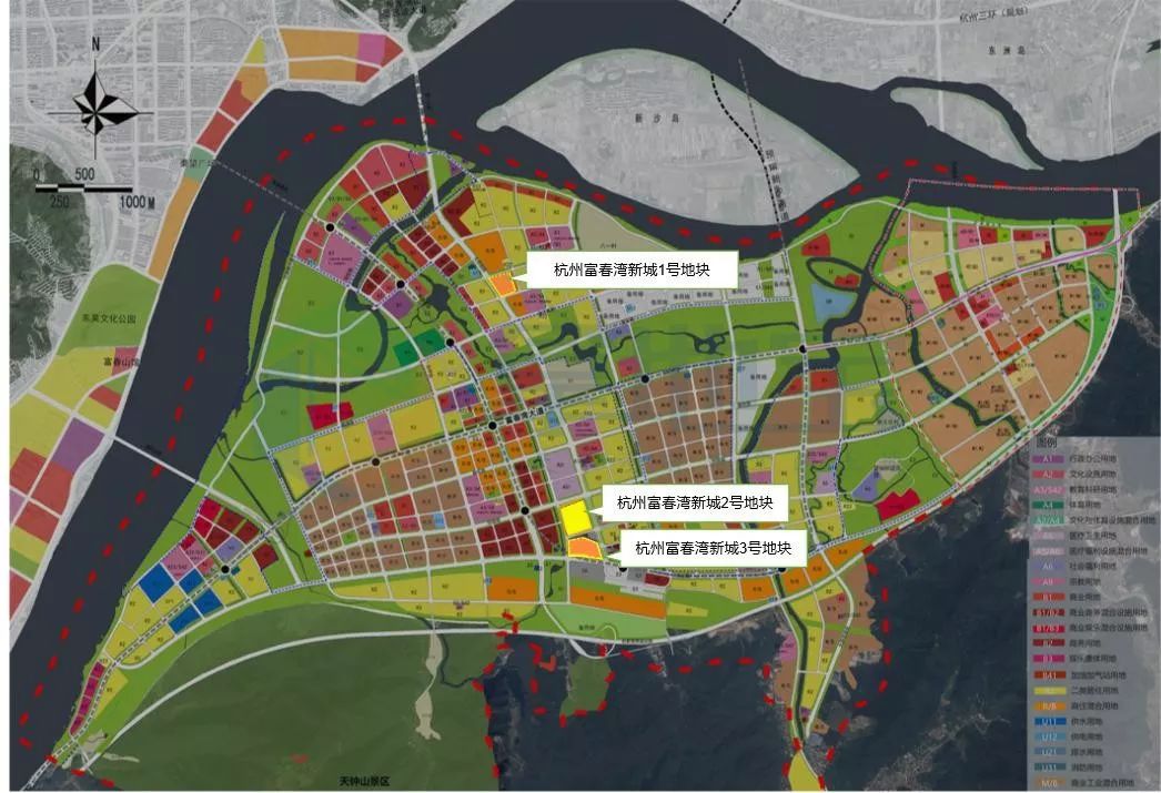 富阳富春湾新城规划图图片