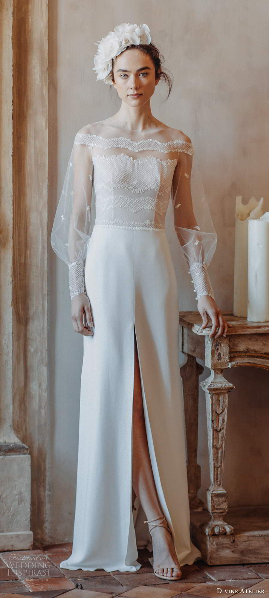 divineatelier2020婚纱系列波西米亚风格别致婚纱