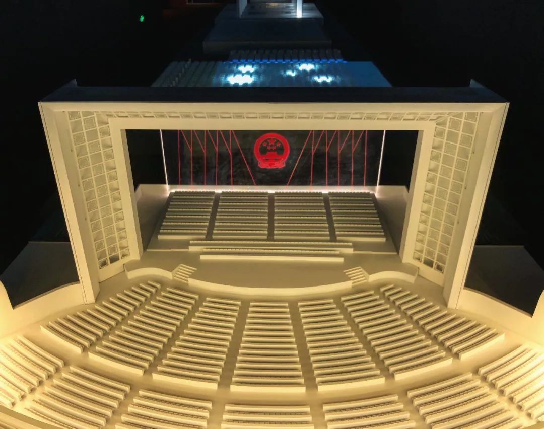 万人礼堂模型▲人民大会堂模型▲人民大会堂宴会厅模型▲人民大会堂