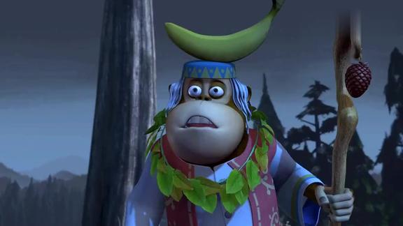 熊出没腐朽国王施法阻止精灵国王复活又是一波激烈的对战