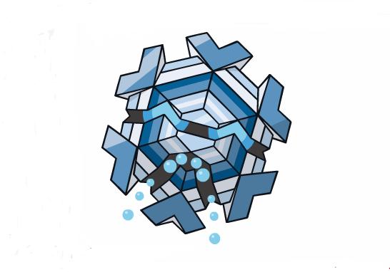 精灵宝可梦图鉴615可能是冰系里存在感最低的几何雪花