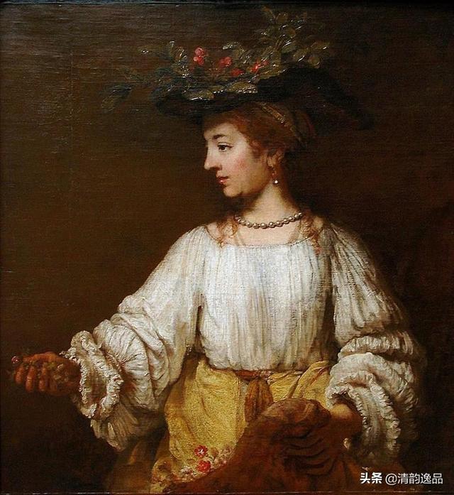 《自画像》《自画像》《少女》卢浮宫中藏有两幅被认为代表作的画