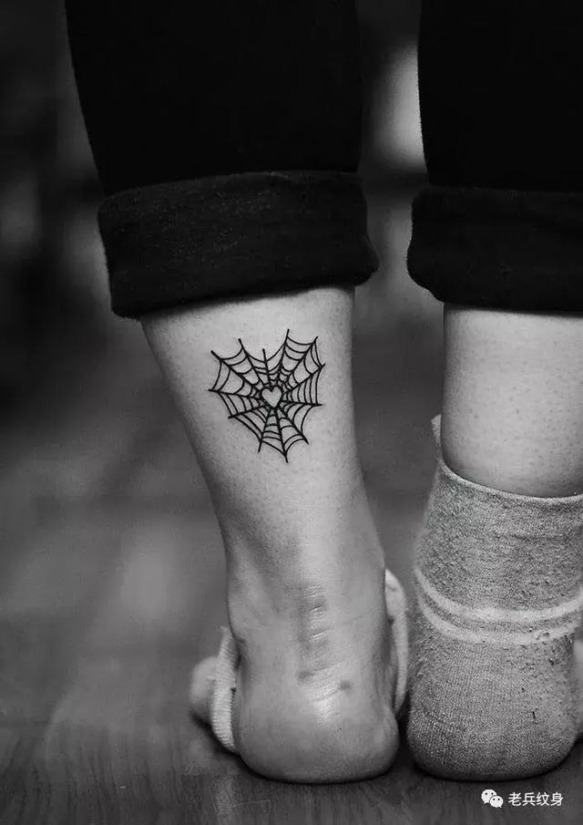 纹身元素丨蜘蛛网纹身素材