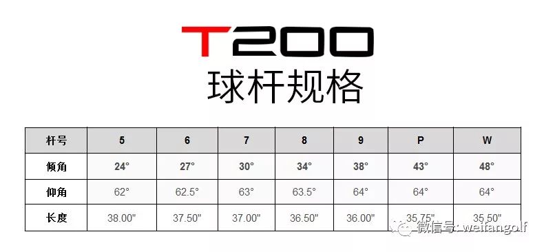 titleist/泰特利斯特 t200 高尔夫球杆 男士铁杆 golf巡回赛偏好铁杆