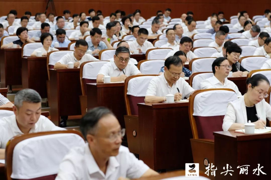 丽水不忘初心牢记使命主题教育工作会议召开胡海峰章文彪讲话