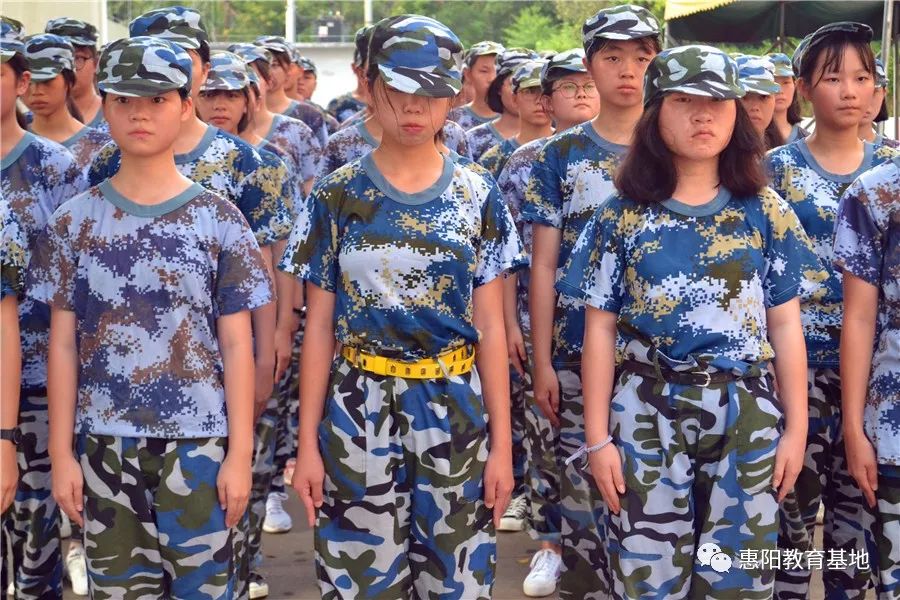 最美的风景最美的你们惠阳区第五中学高一新生国防教育活动圆满结束