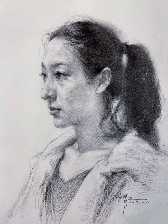 90后帅哥笔下的极致美女素描,这震撼效果秒杀美颜相机!