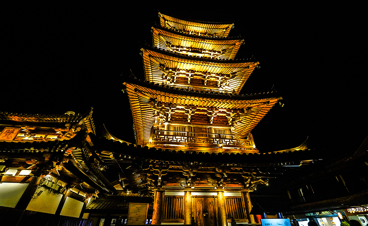 原创无锡灵山胜境旁的拈花湾小镇这里中秋月夜月比人大风月无边