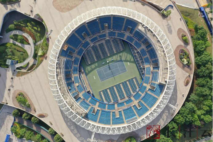 超级震撼鸟瞰武汉军运会各大场馆