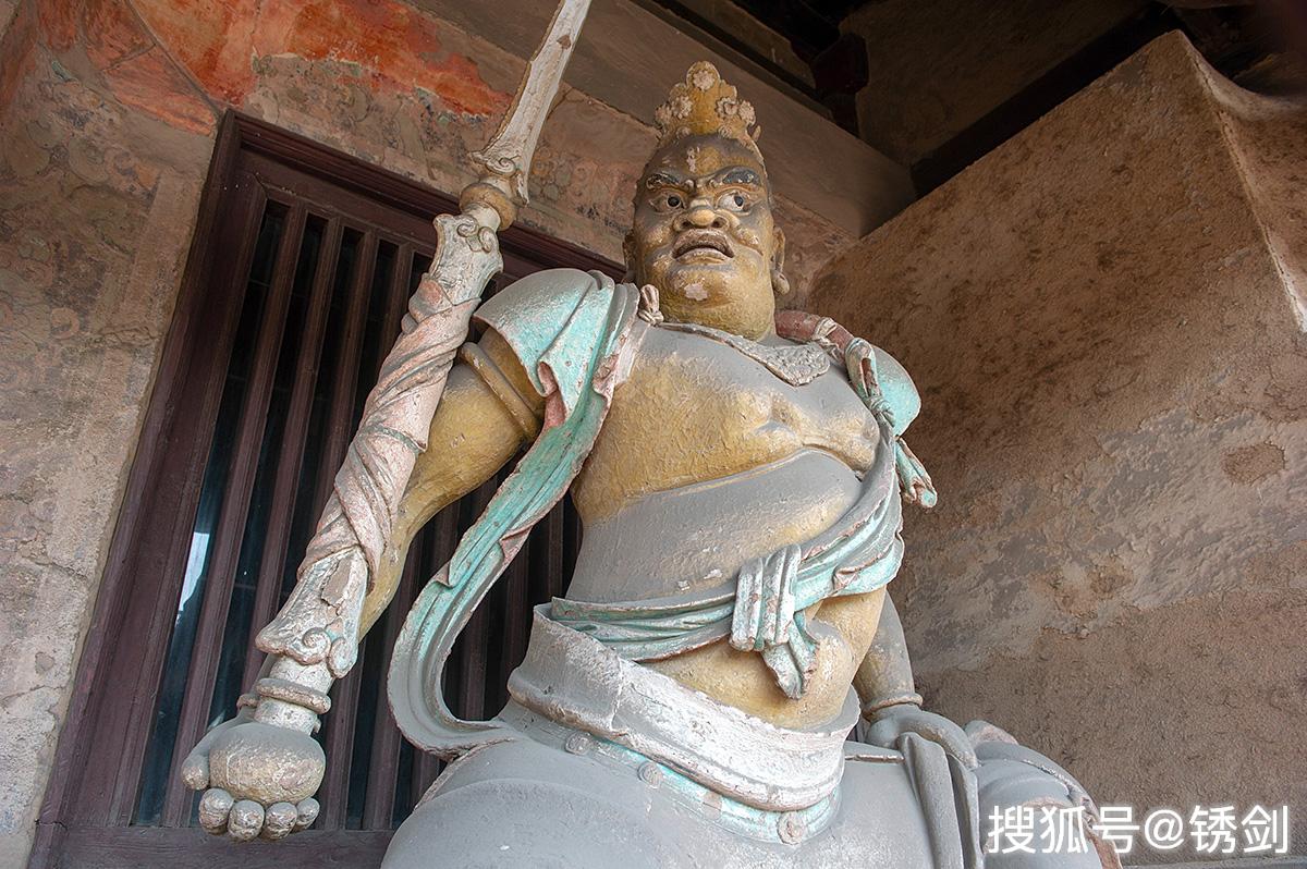 中华雕塑精品之作，媲美欧洲大卫的平遥韦驮像，明代作品保存完好_双林寺