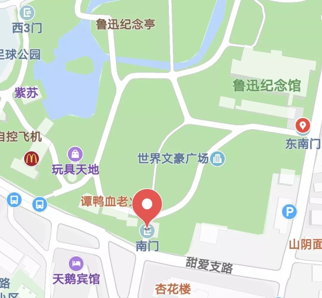 鲁迅故里景区平面地图图片