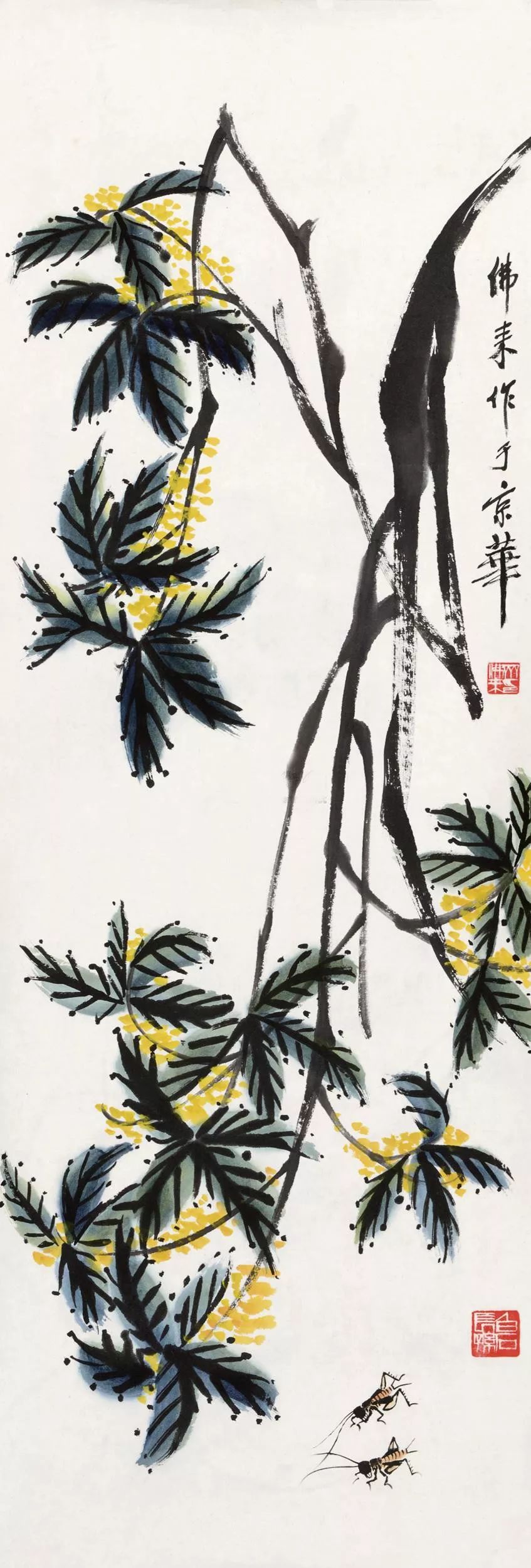 中秋桂花香国画中的桂花别有一番韵味