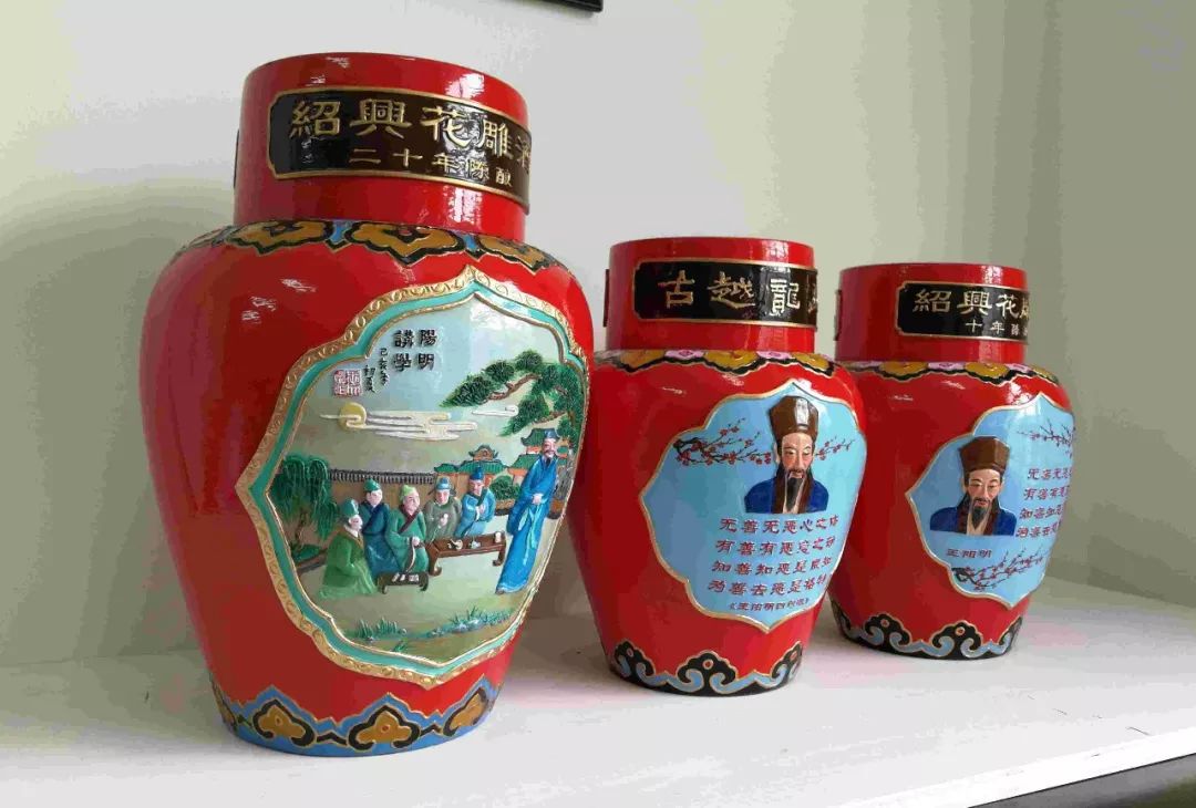 栩栩如生王阳明登上绍兴花雕