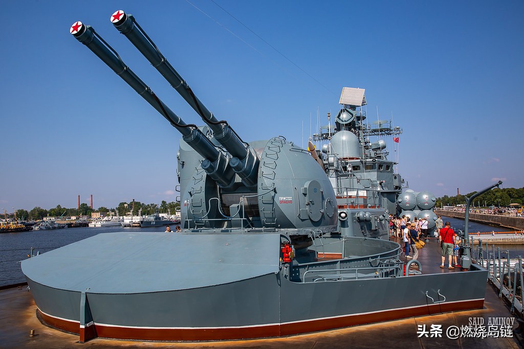 红色真理苏联俄罗斯ak130型双130毫米舰炮