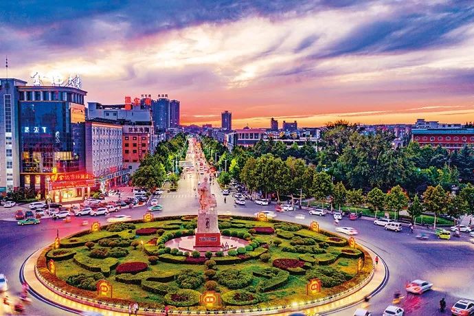 航拍洛阳圣贤之乡美丽伊川