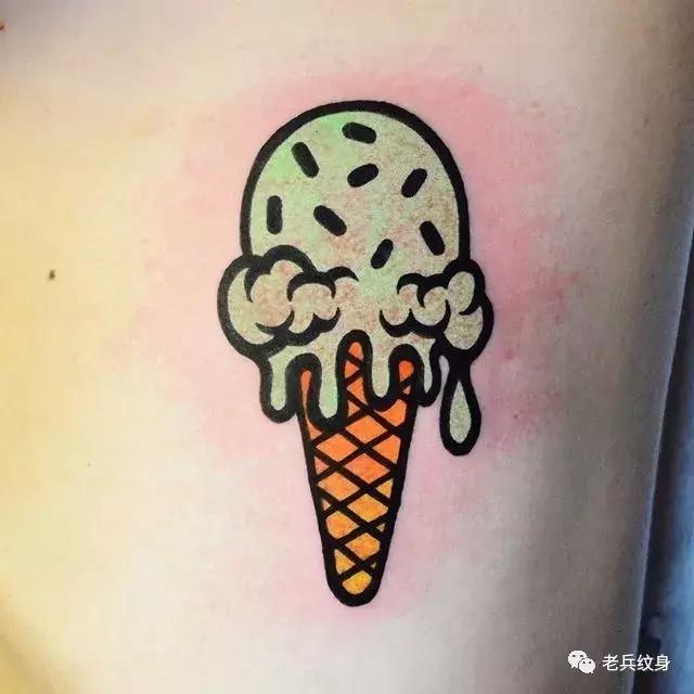纹身素材冰淇淋纹身素材